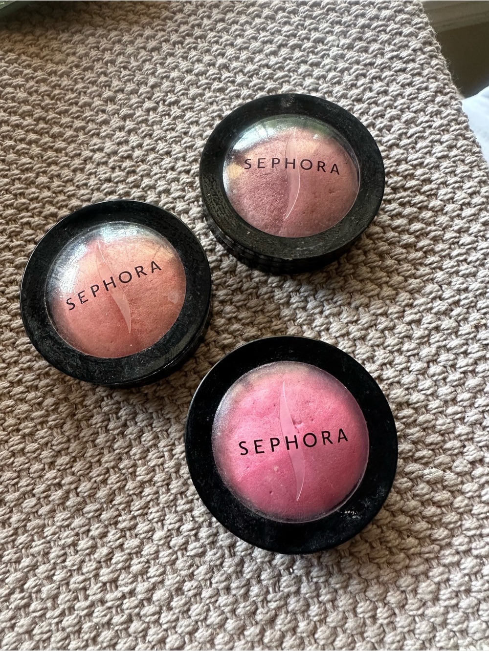 Sephora Baked Blush Set — Pink, Peach, Rose